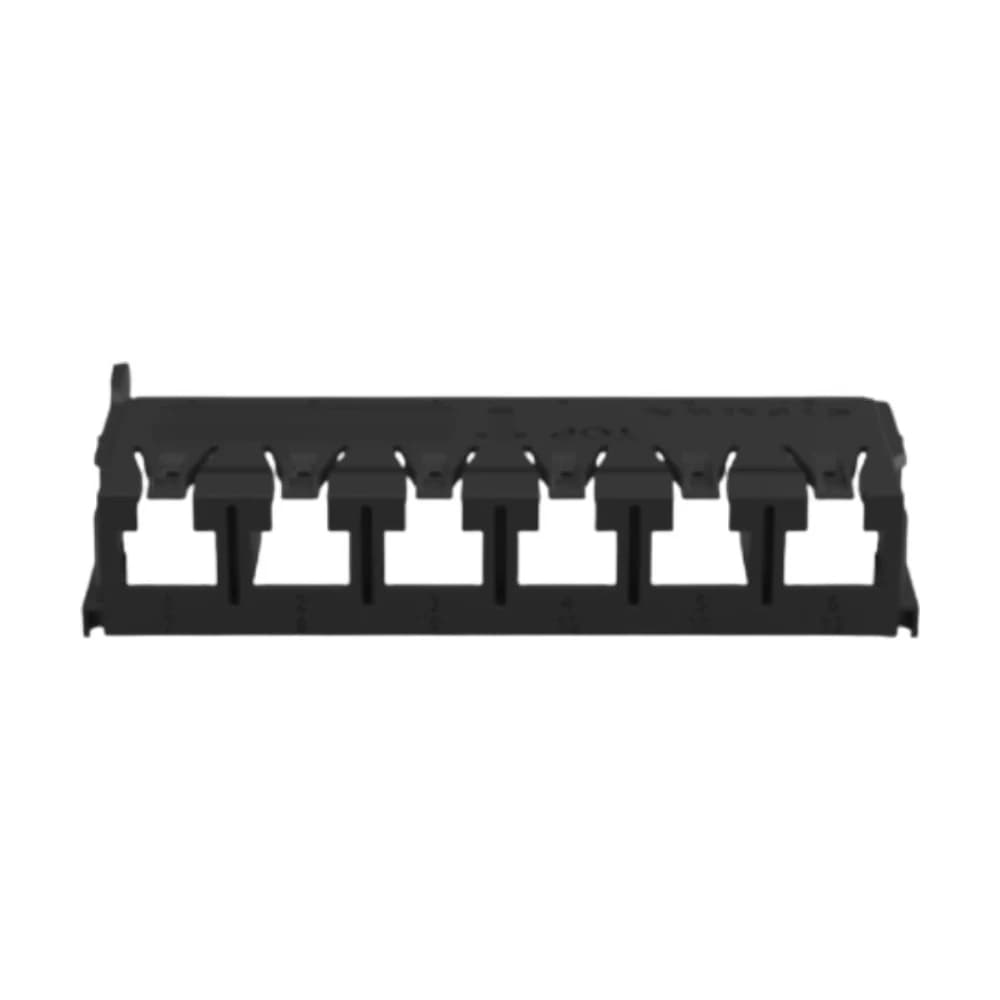 Placa adaptadora de cobre Siemon LightVerse Combo vacía blindada 6 puertos negro LVCA-06-SA