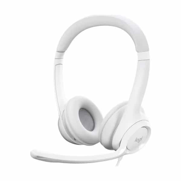 Auricular con micrófono Logitech H390 USB Blanco