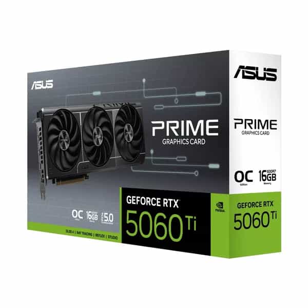 Placa de Video ASUS NVIDIA GeForce PRIME RTX 5060TI 16GB GDDR7 OC Edition
