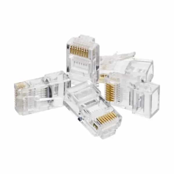 Fichas RJ45 UTP Cat 5e Kelyx bolsa x 100