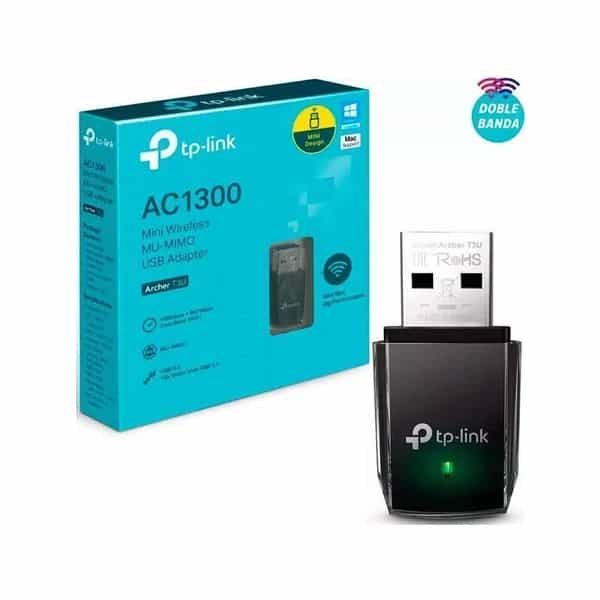Placa de red USB 3.0 inalámbrica TP-Link Archer T3U AC1300 MU-MIMO