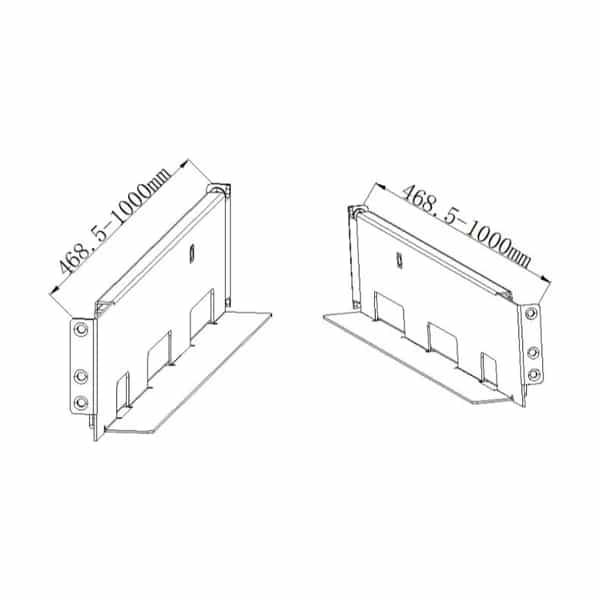Kit de instalación en rack Hikvision para UPS serie R (Rack Slide)