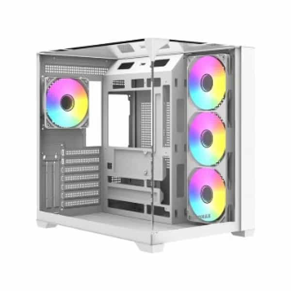 Gabinete Gamer Raidmax Infinita i620 White ATX Fishtank ARGB