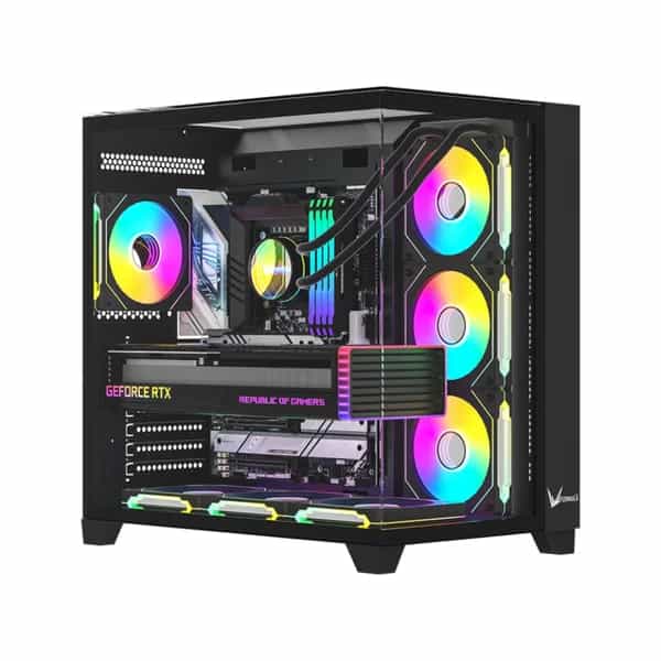 Gabinete Gamer Formula V Crystal Z9 Floe Black