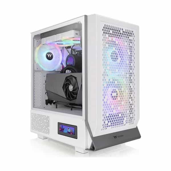 Gabinete Thermaltake Ceres 300 TG ARGB Snow White Tempered Glass