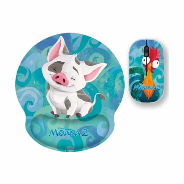 Combo mouse inalámbrico y mouse pad XTech edición Moana XTM-DKT4MO