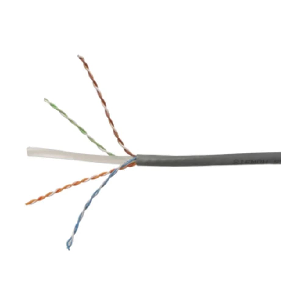 Cable UTP Siemon Cat 6 4 pares sólido CM gris rollo 305m 24AWG 9C6M4-E2-RXA