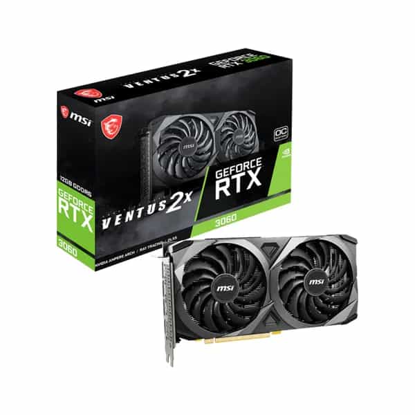 Placa de video MSI Geforce RTX 3060 VENTUS 2X 12G OC V1