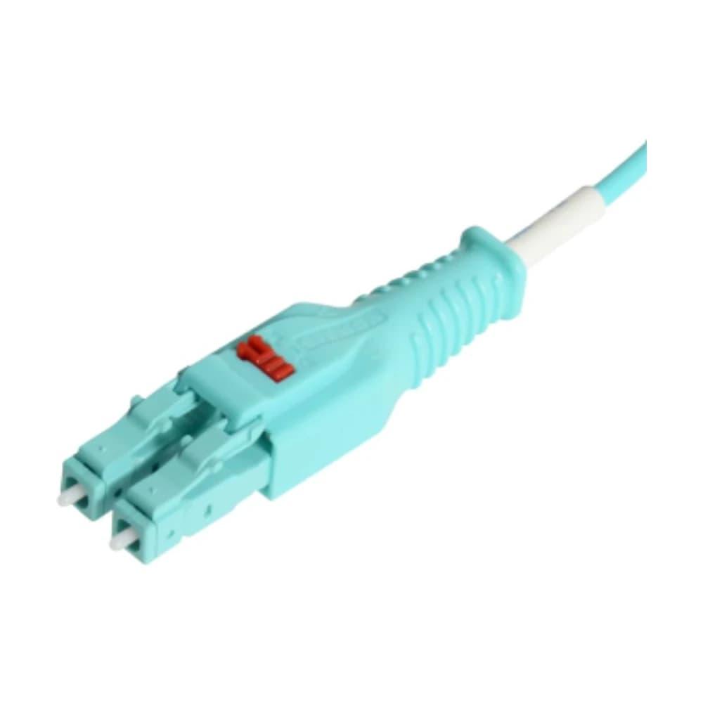 Patchcord de fibra Siemon XGLO multimodo dúplex LC BladePatch OM4 aqua LSOH 2m LBP-LCLC5V-02AH