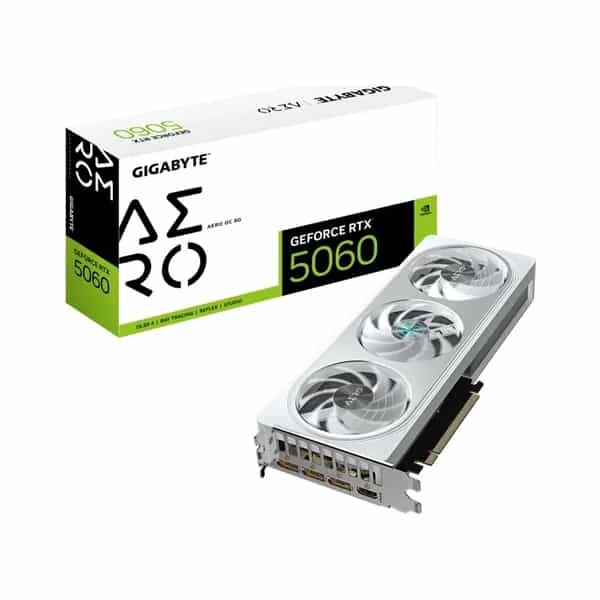 Placa de Video GIGABYTE NVIDIA GeForce RTX 5060 AERO OC 8G