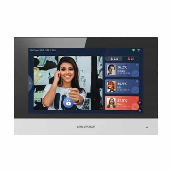 Pantalla monitor Hikvision Android para alertas de temperatura corporal DS-KC001