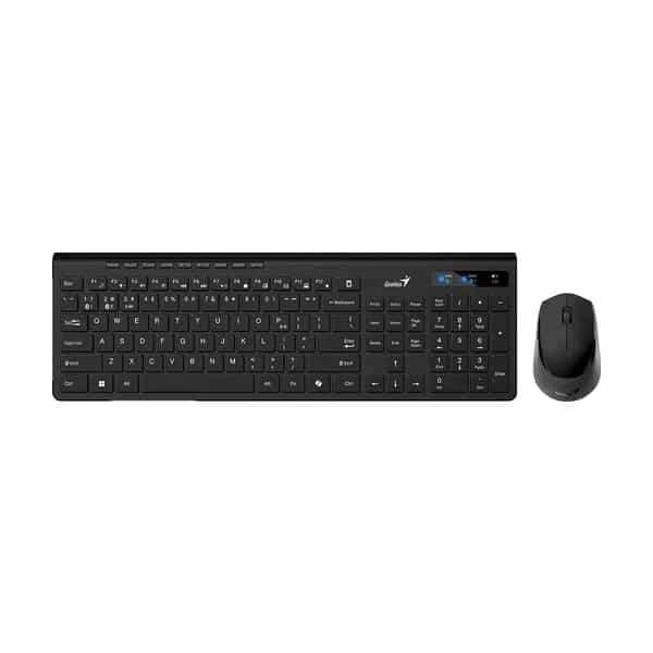 Teclado + Mouse Genius SlimStar 8230 AI Bluetooth + 2.4GHz Black SP