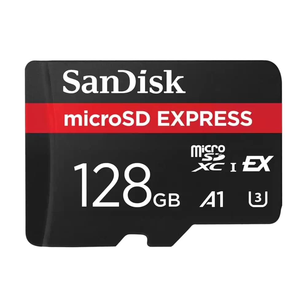 Tarjeta de Memoria SanDisk microSDXC Express 128GB PCIe Gen3 NVMe 880MB/s