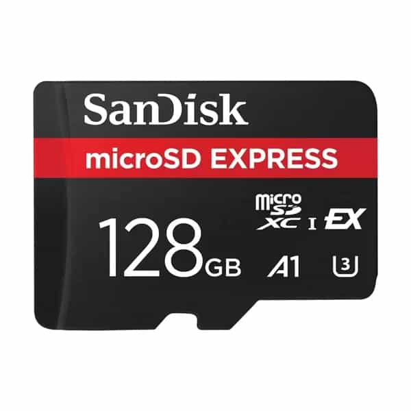 Tarjeta de Memoria SanDisk microSDXC Express 128GB PCIe Gen3 NVMe 880MB/s