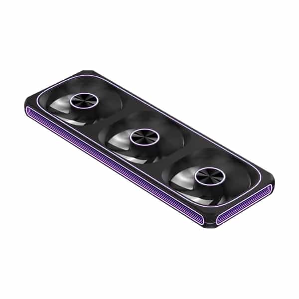 Ventilador triple Formula V Line Air Fusion 3 Black Reverse ARGB 360mm
