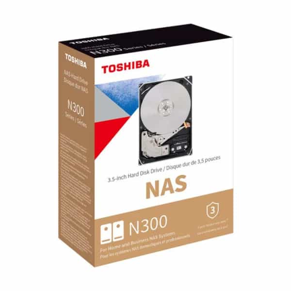Disco duro interno Toshiba N300 NAS 16TB SATA III 3.5" 7200rpm HDWG81GXZSTA