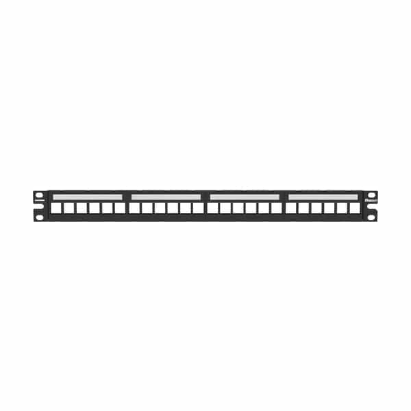 Frente de patch panel Panduit NK 24 puertos blindado 1RU SKPP24BL