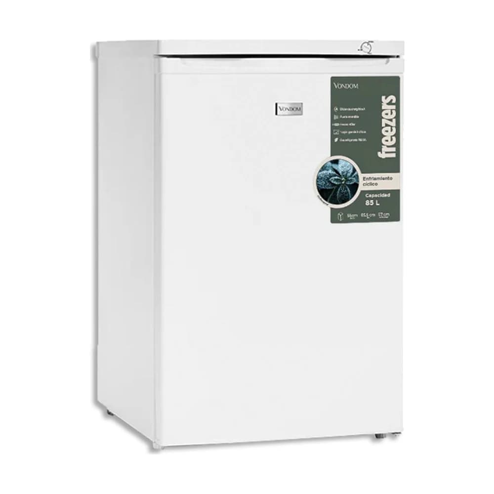 Freezer vertical bajo mesada Vondom FR55BLANCO 85 litros Blanco