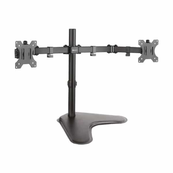 Soporte para doble monitor Klip Xtreme 13" a 32" con base 8 kg KPM-311