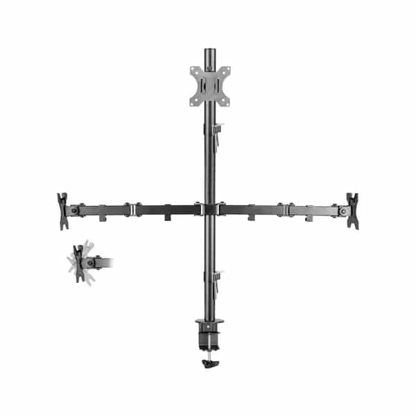 Soporte Intelaid de Escritorio Triple 13/32 VESA 75X75 100X100 IT-DB21E
