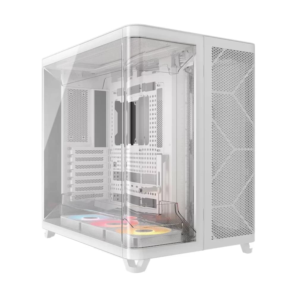 Gabinete Corsair ARGB AIR 5400 RS-R Mid Tower con triple cámara Blanco