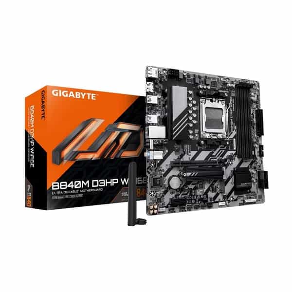 Motherboard Gigabyte B840M D3HP Wi-Fi 6E Socket AM5 DDR5 Micro ATX