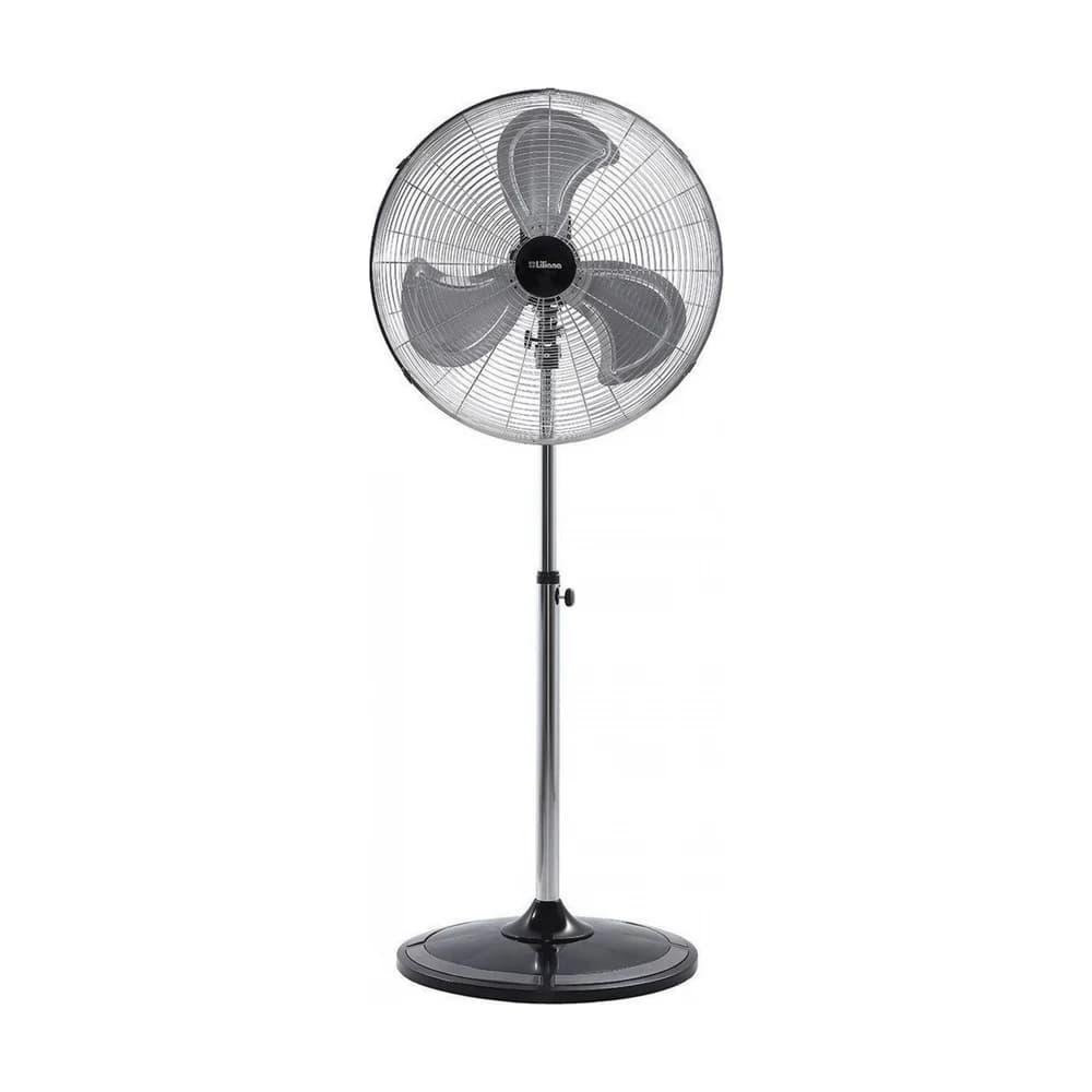 Ventilador de pie Liliana 22" 3 aspas parrilla metálica y barral cromados VPC22