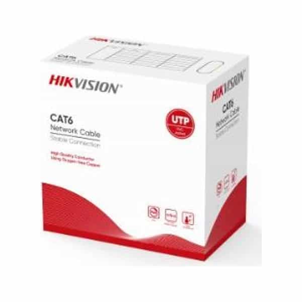 Cable UTP categoría 6 Hikvision interior 305m gris DS-1LN6UZC0