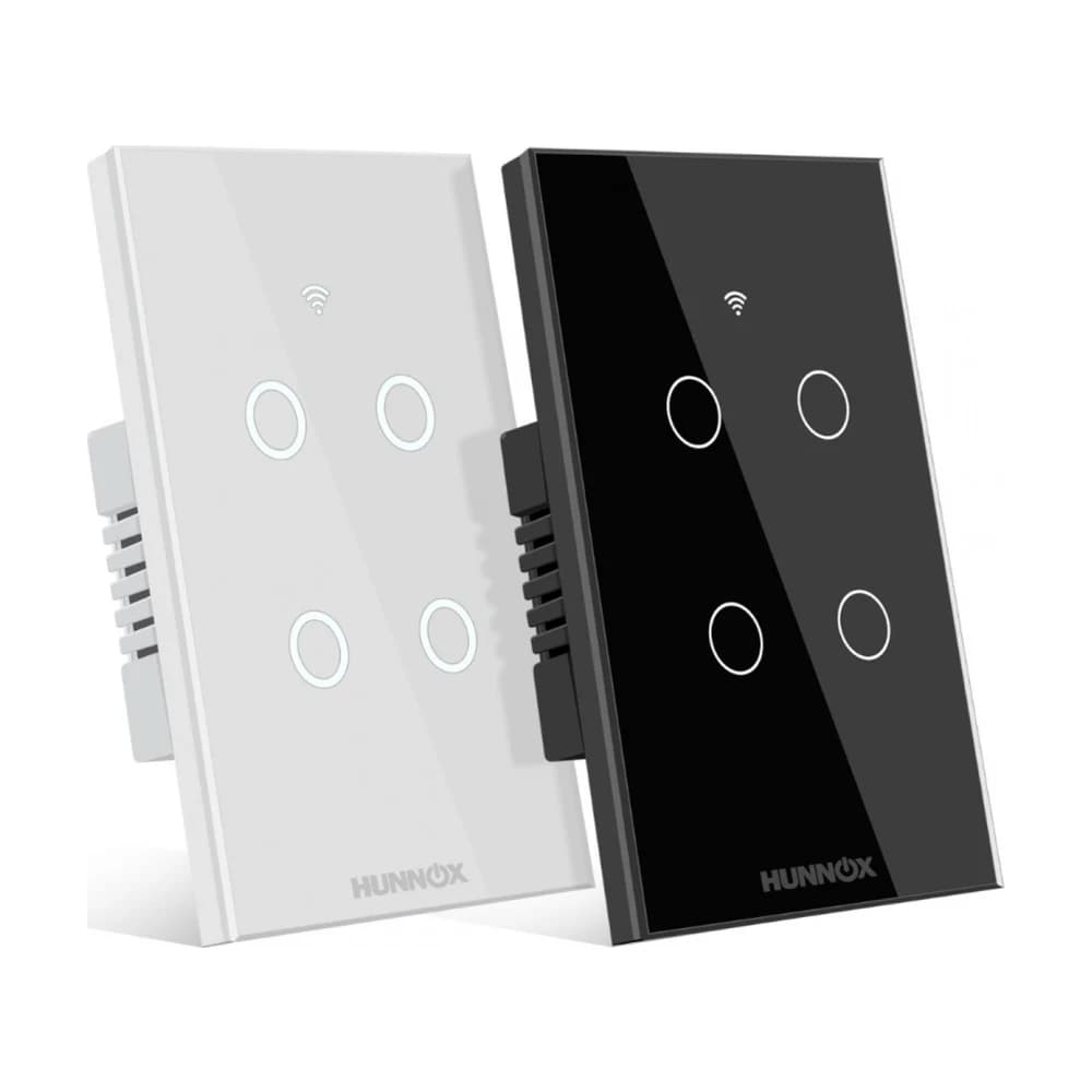 Tecla Hunnox Smart Táctil 4 Canales Blanco