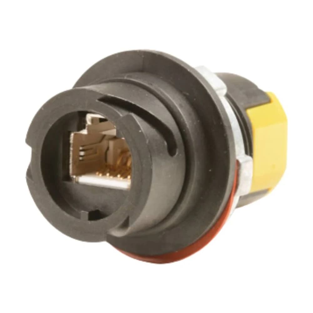Jack RJ45 Siemon Cat 6A blindado Ruggedized negro sin herramientas T568A/B XG2-Z6AS