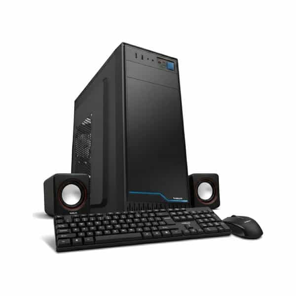 Gabinete kit Kelyx LC728-20 con fuente 500W, teclado, mouse y parlantes