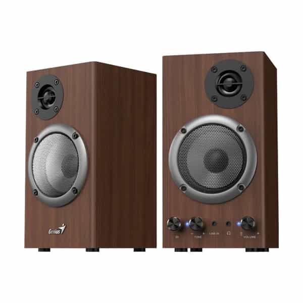 Parlante Genius SP-HF500B Wood 2.0CH USB-C