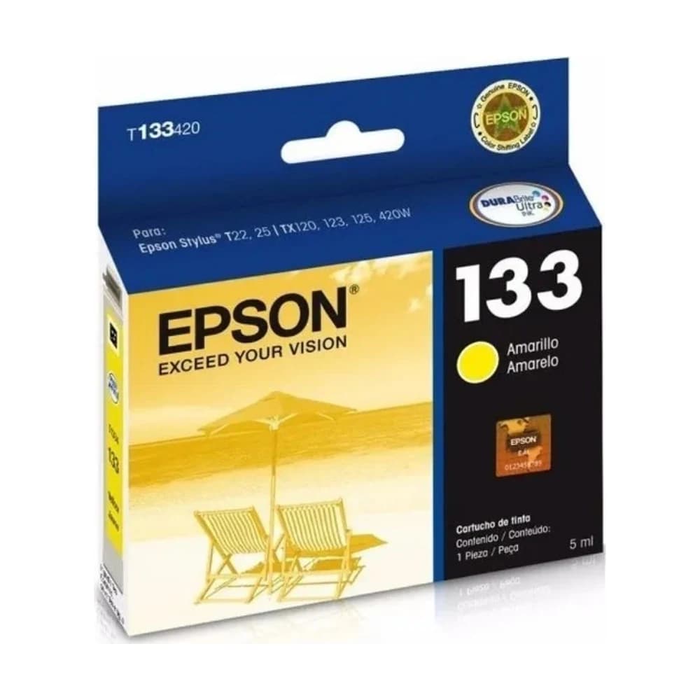 Cartucho de Tinta Epson 133 Amarillo