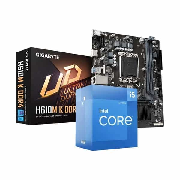 Combo de actualización Ecovision Core i5-12400 + H610M + 16 GB DDR4 (sin gabinete)