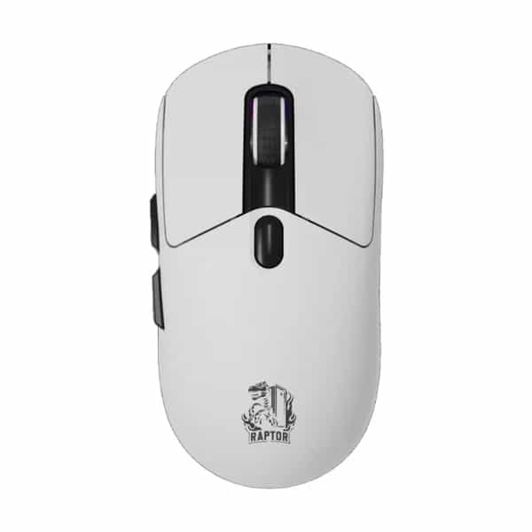 Mouse Gamer Raptor Storm Grip Wireless 7 botones 24000dpi RGB Pixart Sensor White