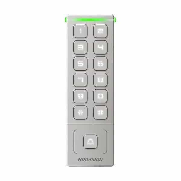 Terminal de control de acceso Hikvision con tarjeta y PIN IP65 DS-K1T809MX