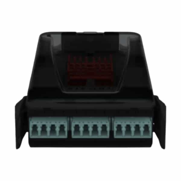 Casete de empalme de fibra Siemon LightVerse 12 fibras LC OM4 aqua 1m LVS12-LCPVLAB1A