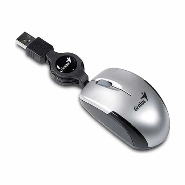 Mouse con cable Genius Micro Traveler V2 Plata