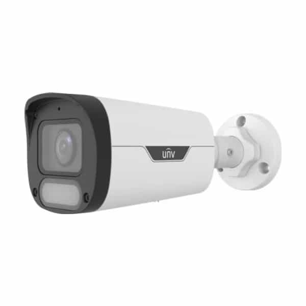 Cámara IP bullet Uniview Easy 4MP ColorHunter Wise-ISP Warm Light IPC2314LE-ADF28KM-WP