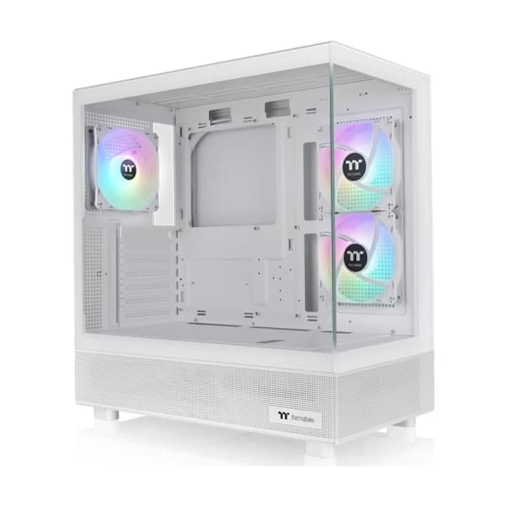 Gabinete TT View 270 Plus Mid-Tower TG x2 Fan ARGB x3 Snow White
