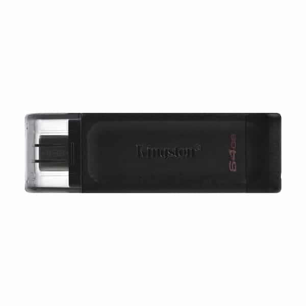 Pen Drive Kingston DataTraveler 70 64GB USB 3.2 Gen 1 Tipo C Negro