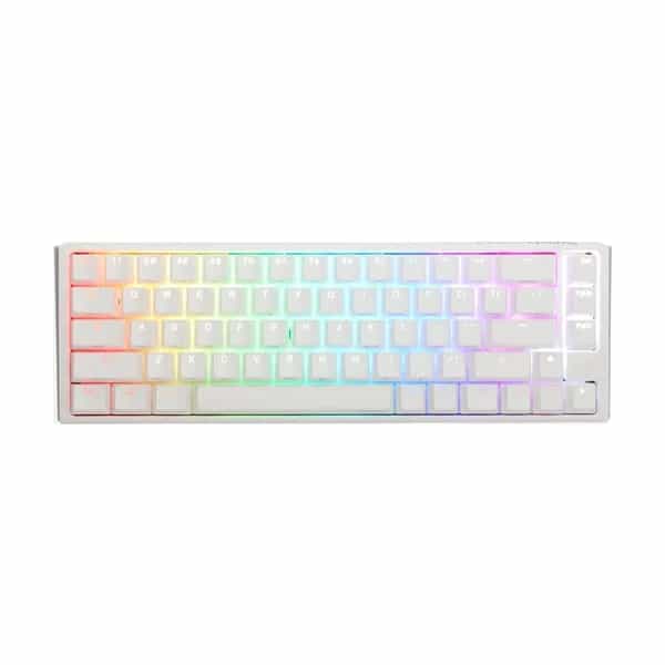 Teclado mecánico Ducky One 3 SF teclas blancas interruptor transparente inglés PBT