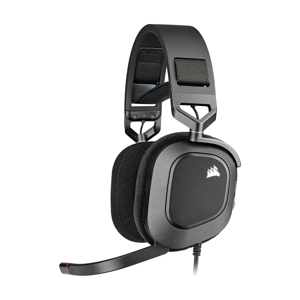 Auricular gaming cableado Corsair HS80 RGB USB, carbón