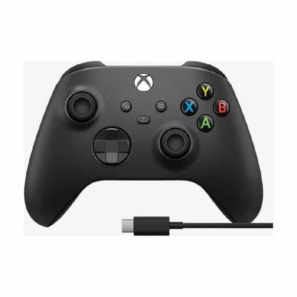 Gamepad Microsoft Xbox 1V8-00016 - Negro Inalámbrico y con Cable para PC