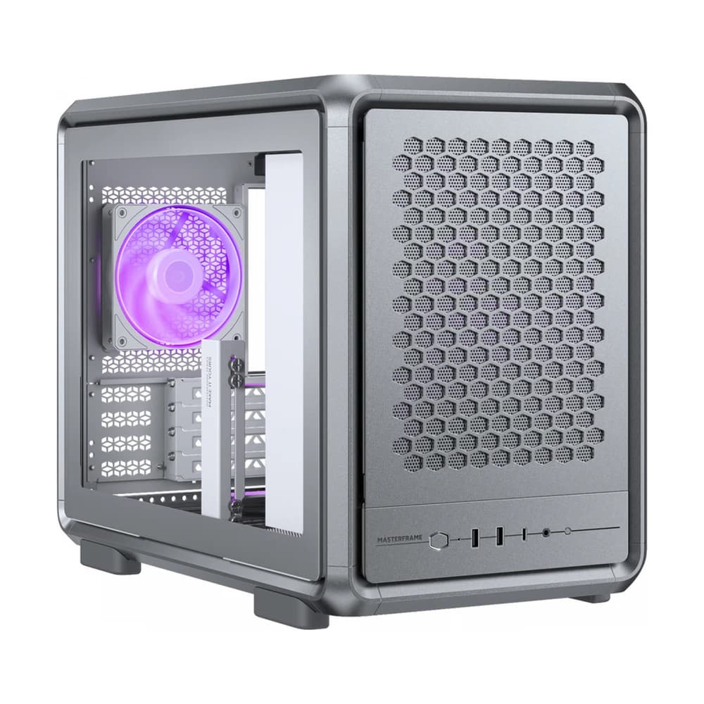 Gabinete Cooler Master MasterFrame 400 Mesh plateado