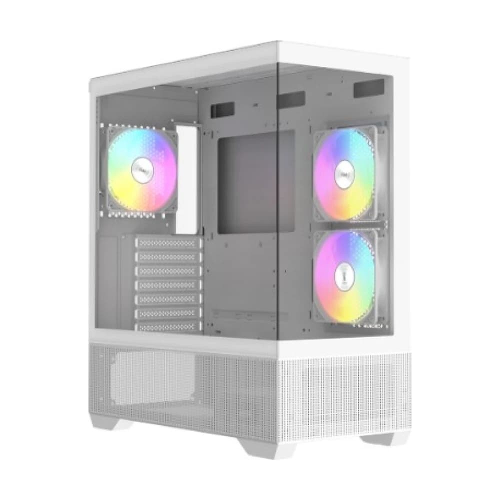 Gabinete Gamer Raidmax Infinita i801 Air White E-Atx TG ARGB