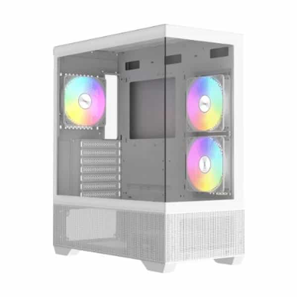 Gabinete Gamer Raidmax Infinita i801 Air White E-Atx TG ARGB