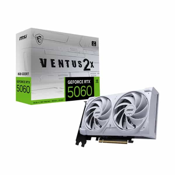Placa de video MSI GeForce RTX 5060 8G VENTUS 2X OC WHITE
