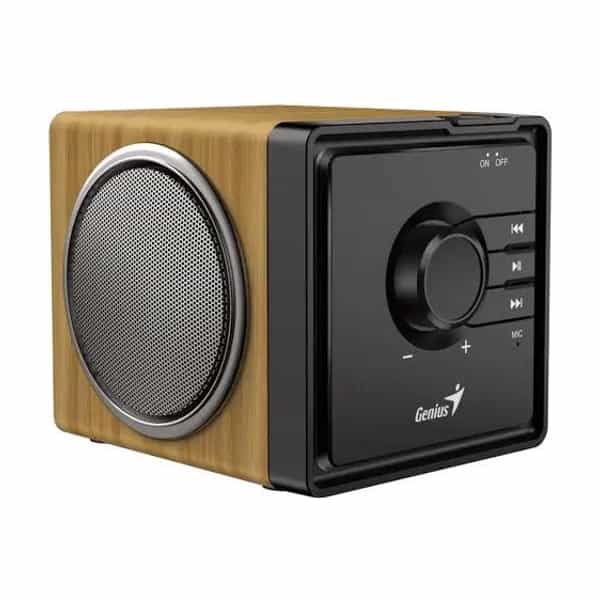 Parlante Bluetooth Genius SP-916BT 6 W con micrófono y diseño de madera