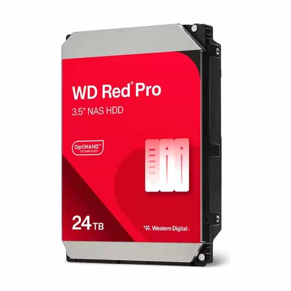 Disco duro Western Digital NAS Red Pro 24TB 3.5" SATA 7200RPM CMR 512MB WD241KFGX